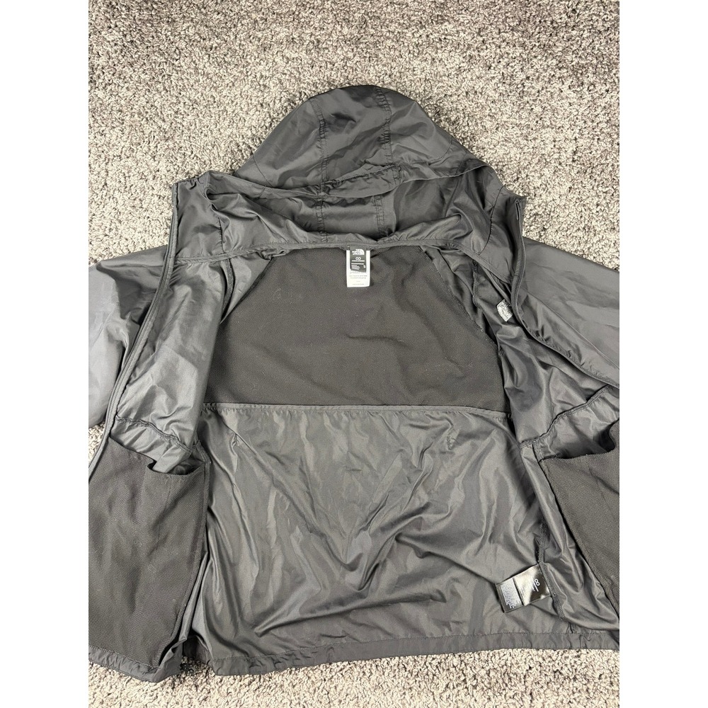 The North Face Womens XL Black Circular Design Hooded Windbreaker Jacket - Picture 4 of 11